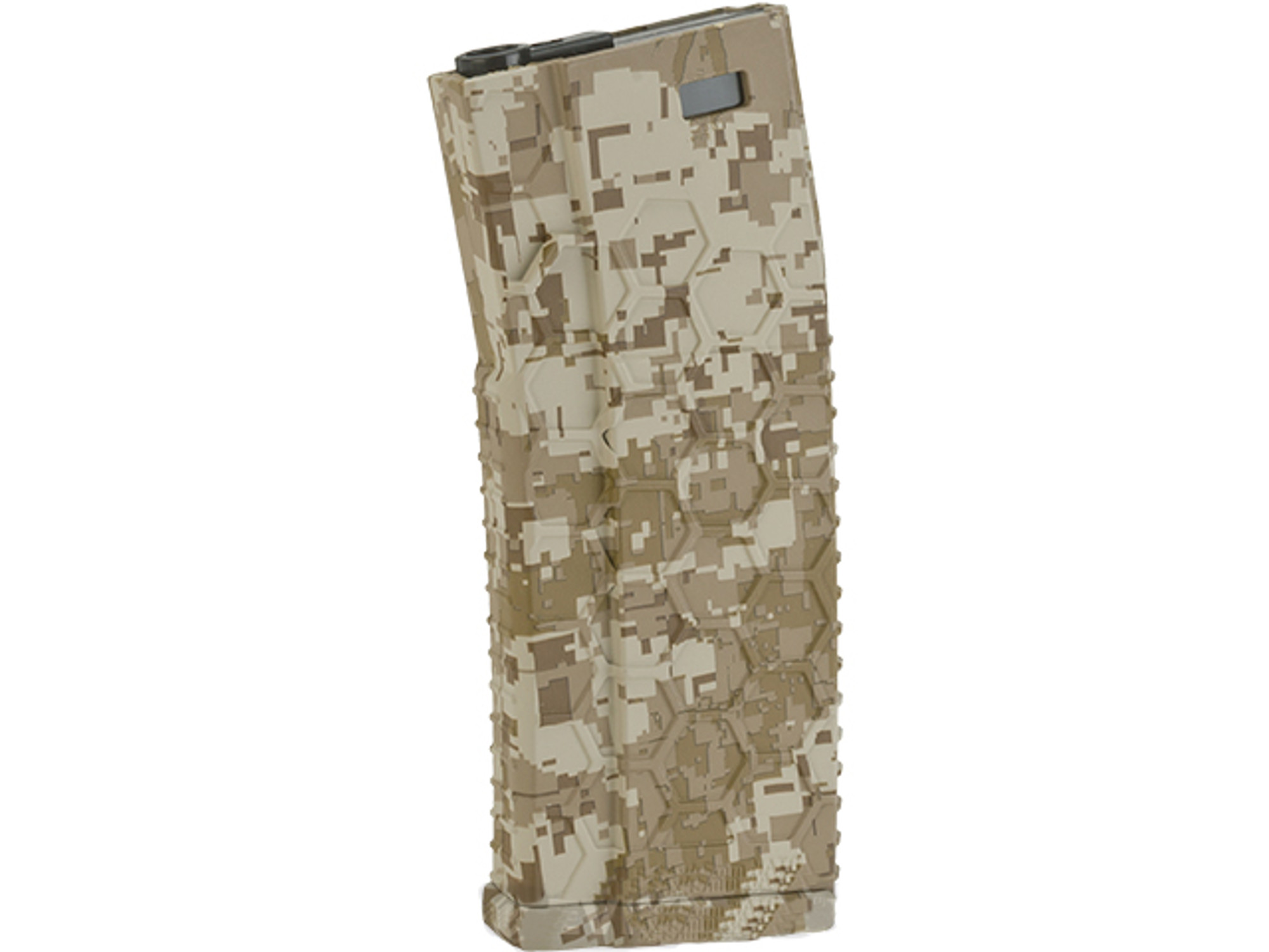 Hexmag Airsoft 120rds Polymer Mid-Cap Magazine for M4 / M16 Series Airsoft AEG Rifles - Desert Digital (Single)