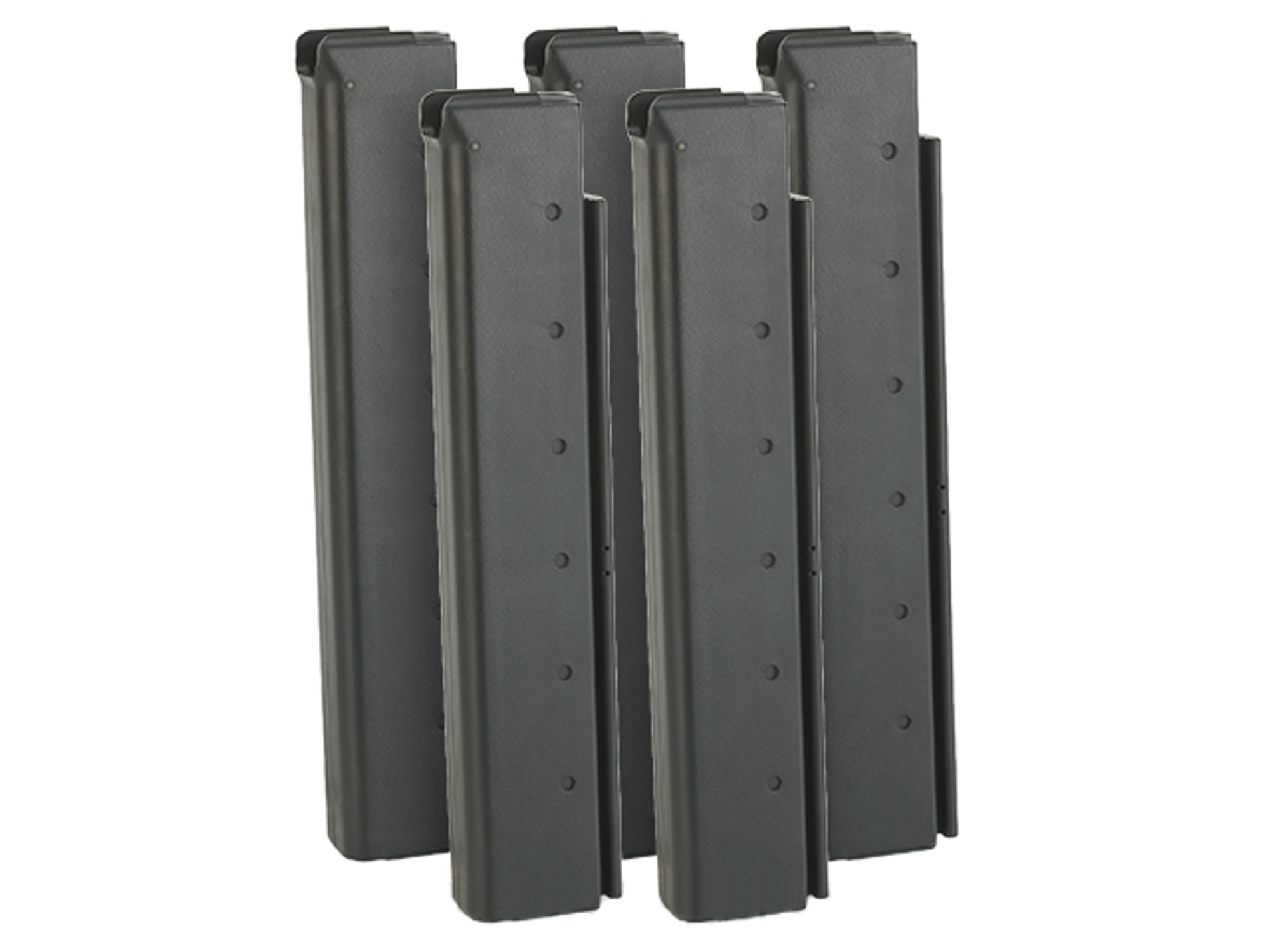 King Arms 60 Round Mid-Cap Magazine for M1A1 / Thompson Airsoft AEG Rifles (Package: Set of 5)