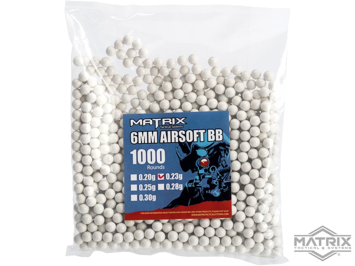 Matrix 0.20g Match Grade 6mm Airsoft BB - 1000/ White