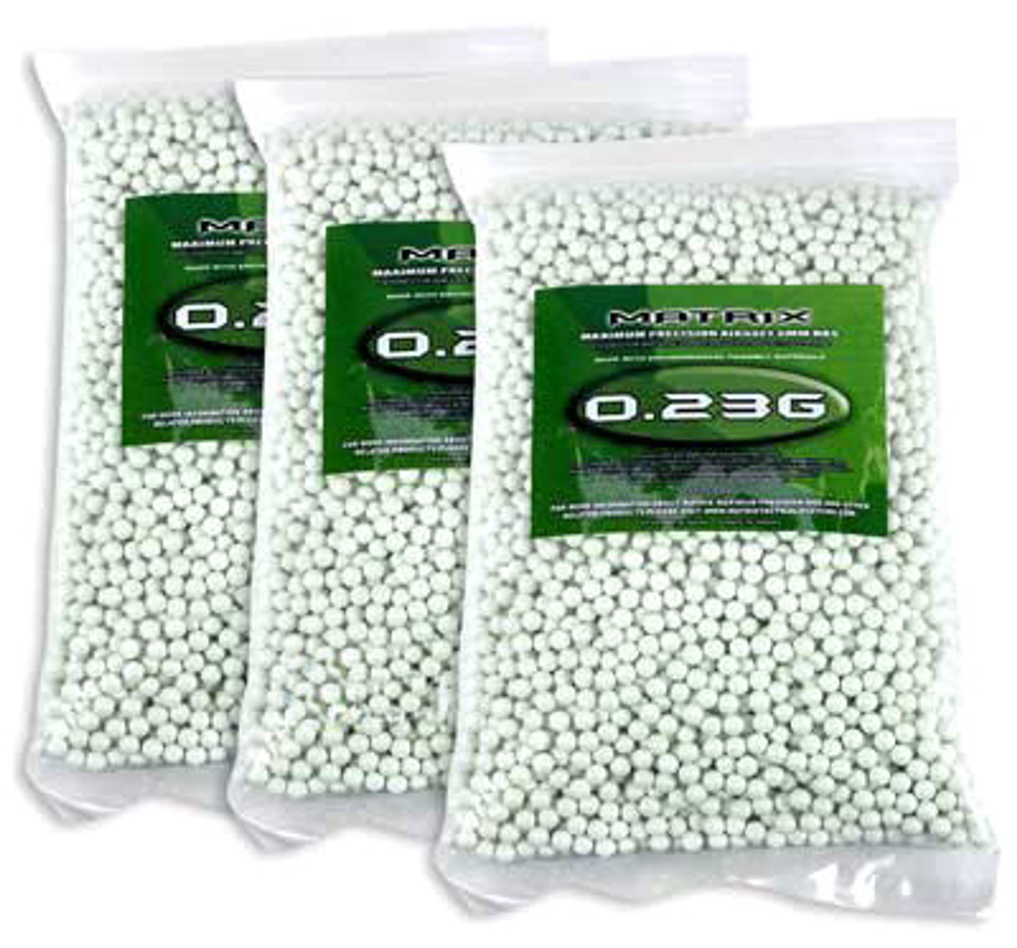 Matrix 0.23g Match Grade 6mm Airsoft BB - 15,000/ White