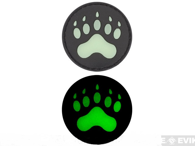 Glow in the Dark PVC Bear / Lion "Claw" - Morale Patch
