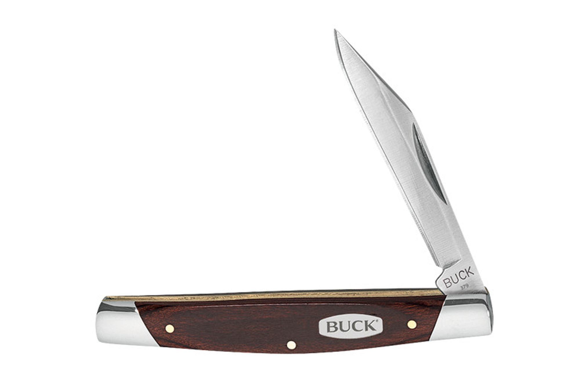 Buck Knives 0379BRS Solo Knife - Woodgrain