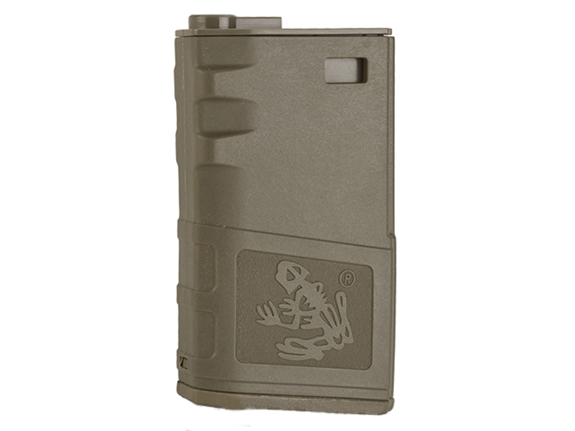 G&P 140rd Short Skull Frog Hi-Cap Magazine for M4  M16 Series Airsoft AEG Rifles - One  Dark Earth