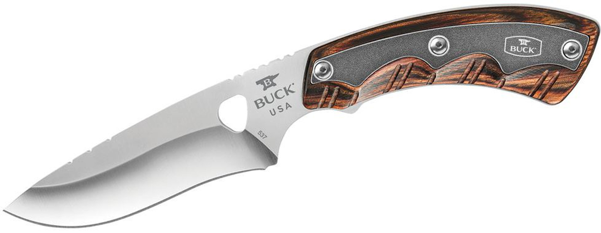 Buck Knives 0537RWS S30V Open Season Skinner w/ Leather Sheath