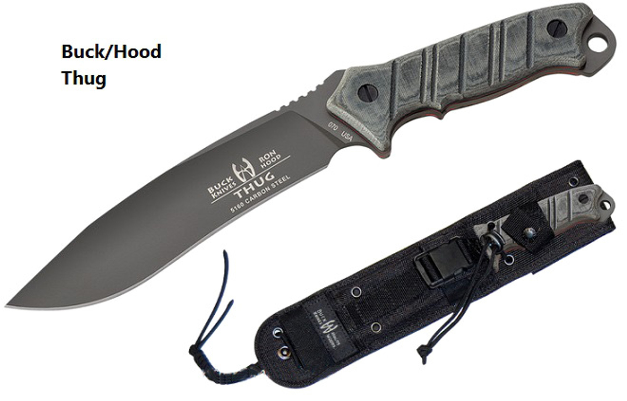 Buck Knives 0070BKSBHB Thug w/ MOLLE Compatible Sheath