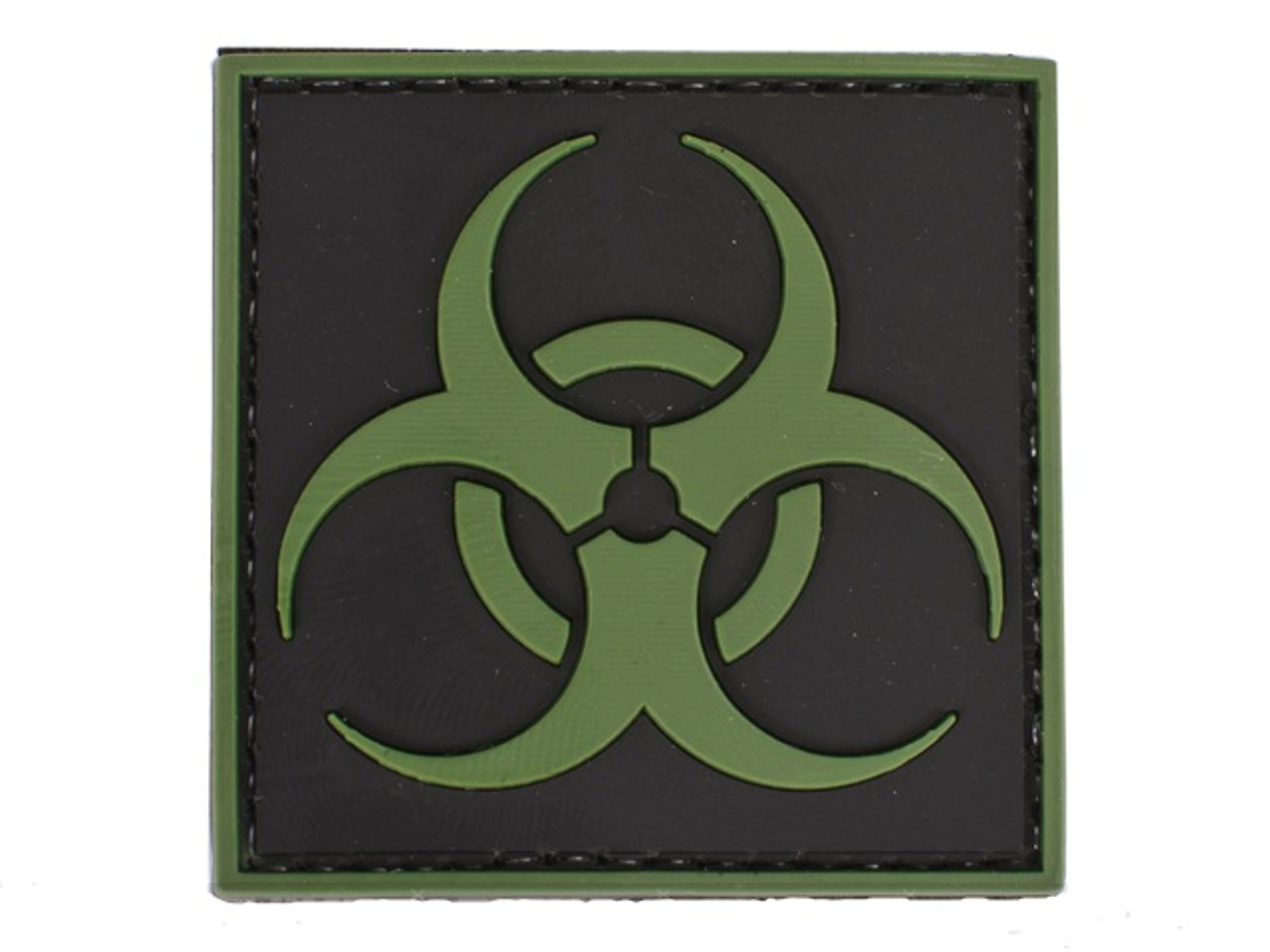 Biohazard Symbol PVC - Morale Patch - Green