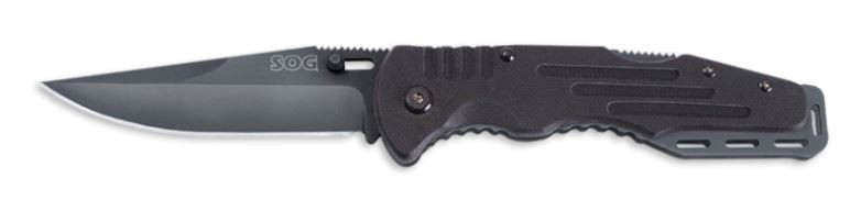 SOG FF11 Salute Black Plain Edge