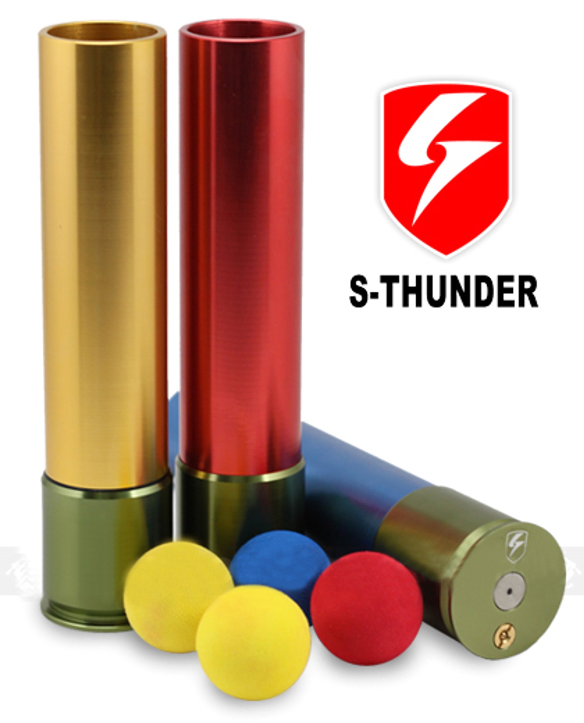 S-Thunder "Loudest" Foam Ball 40mm Airsoft Gas Grenade - Long Type (One)
