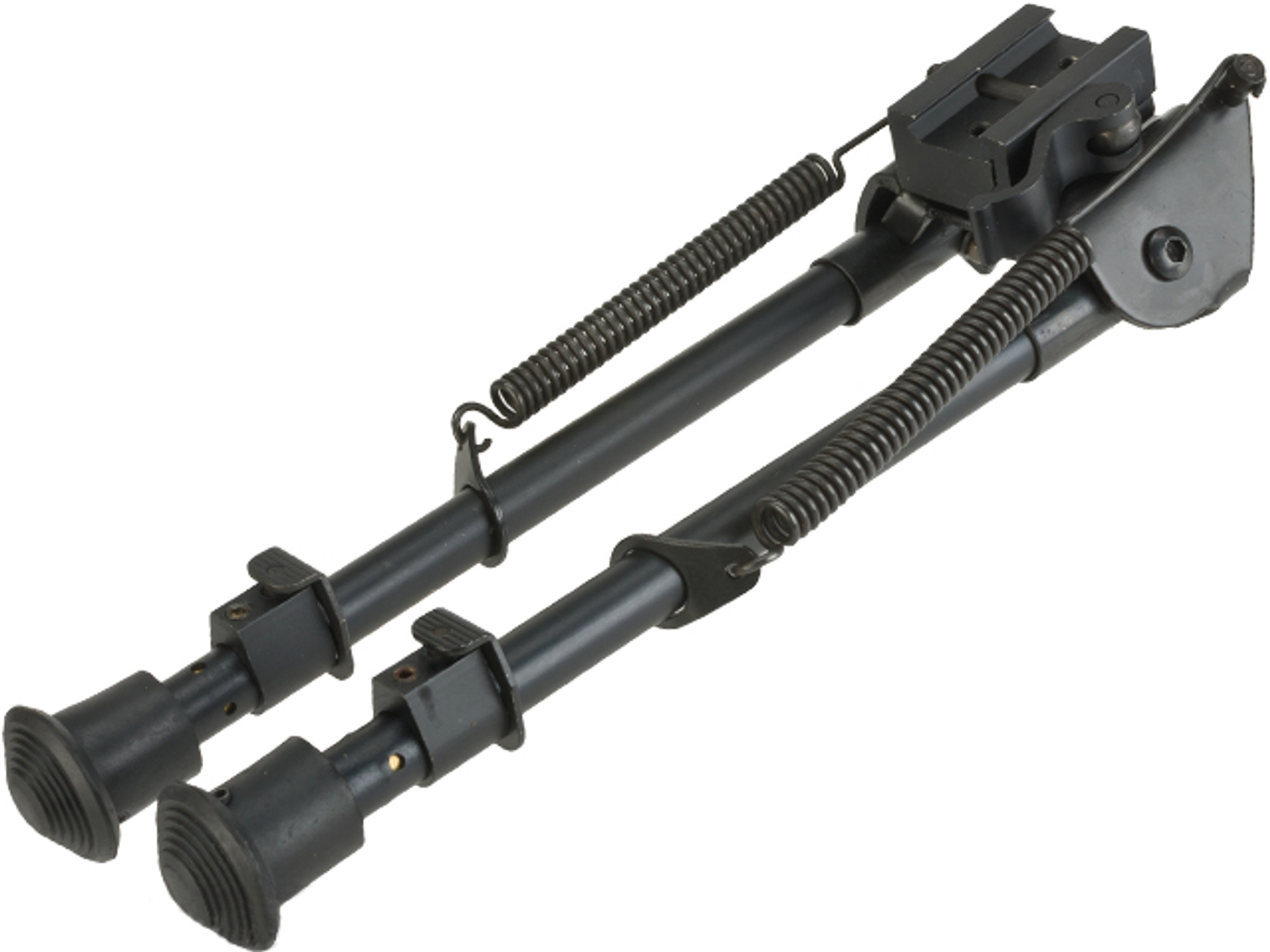 AIM Sports All-Platform Real Firearm Spec. Retractable Harris Style Bipod - Tall (Picatinny + Stud Mount)