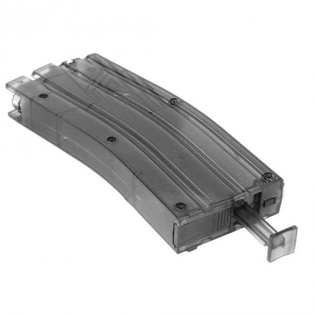M4 Magazine Shaped 500rd BB Speed Loader - Transparent Black