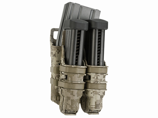 Avengers Fast Hard Shell Magazine Holster - 1x Rifle 2x Pistol Configuration (Digital Desert)