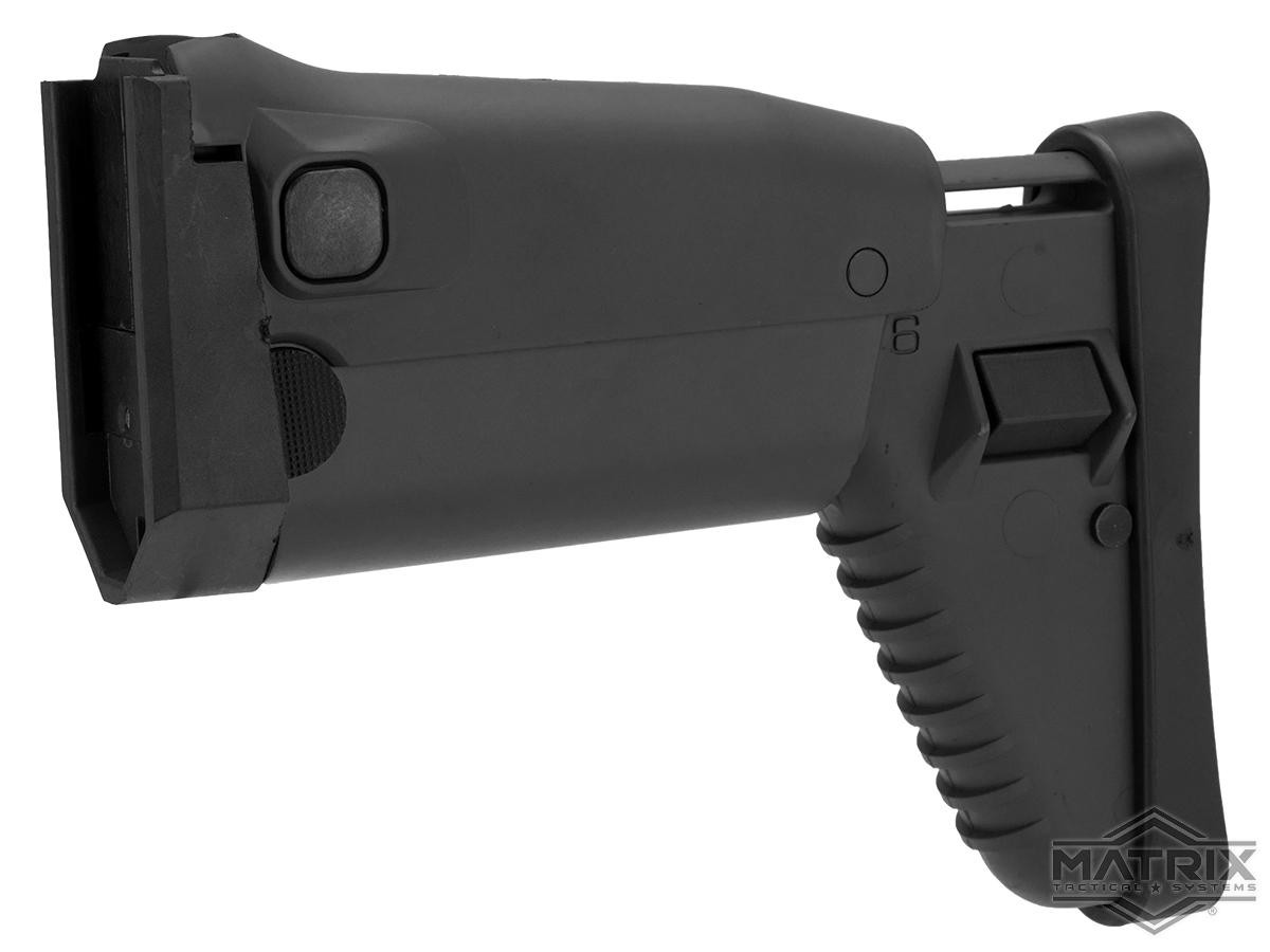 Complete Side Folding Retractable Stock for SCAR series Airsoft AEG (Classic Army FN Dboy) - Black