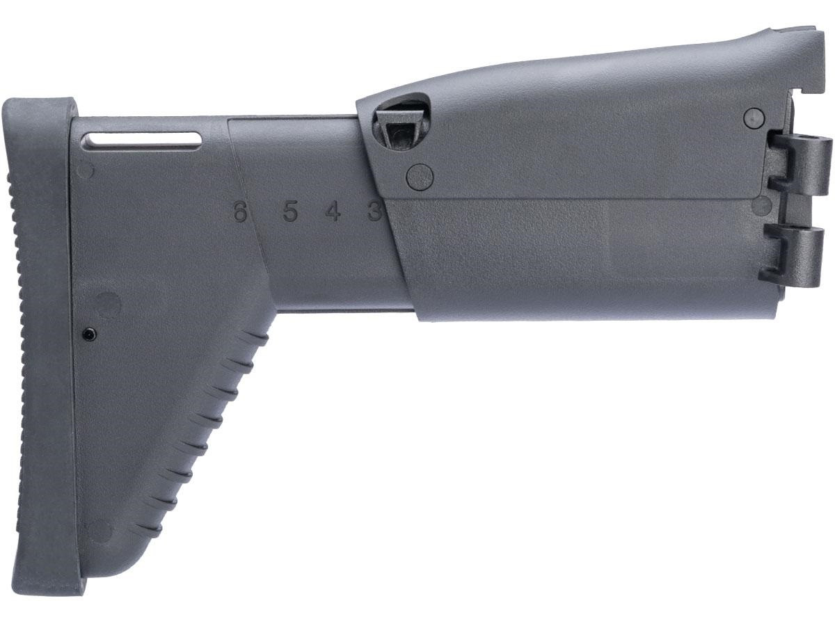 Side Folding Retractable Stock for SCAR-H (Dboy Echo1 Classic Army FN) Series AEG Airsoft Rifle - Black
