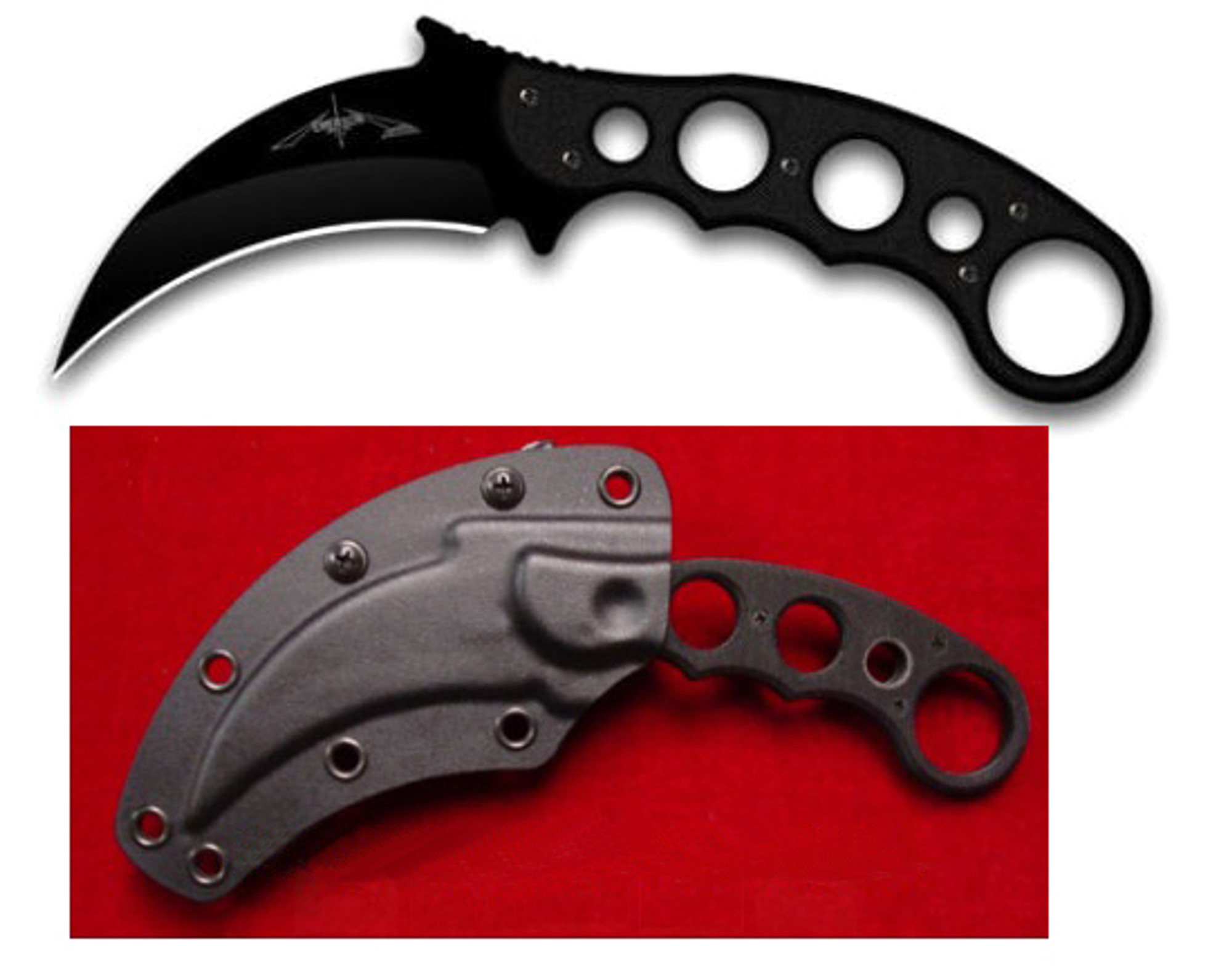 Emerson Combat Karambit Fixed Blade BT Black Plain Edge