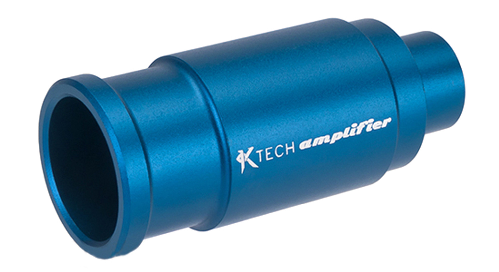 K-Tech Airsoft Machined Aluminum Airsoft Amplifier - Matte Blue (14mm Negative)