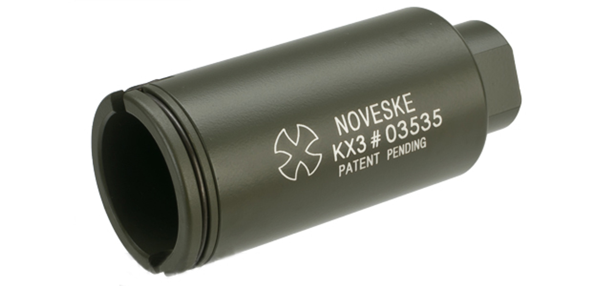 Madbull Noveske KX3 14mm Negative Sound Amplifier Flashhider CCW - OD Green