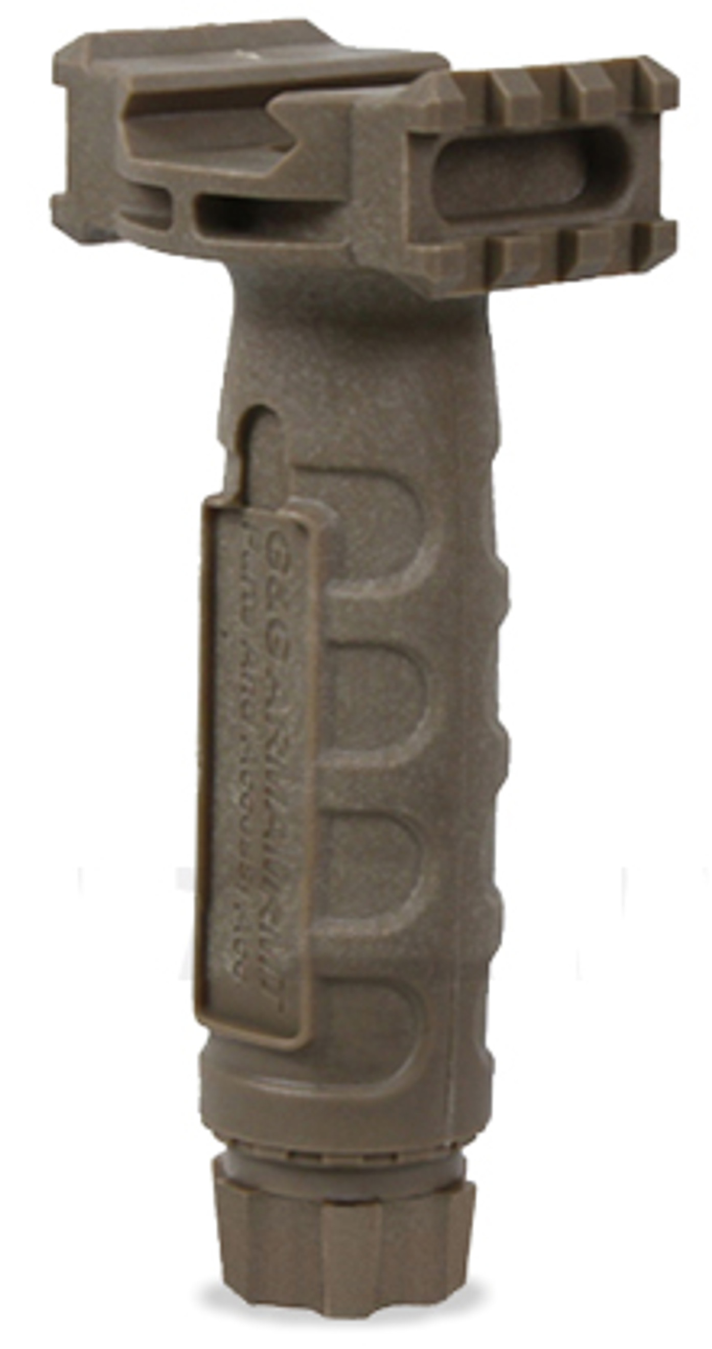 G&G Armament Mold Injection Forward Grip for Rail Systems (Tan)