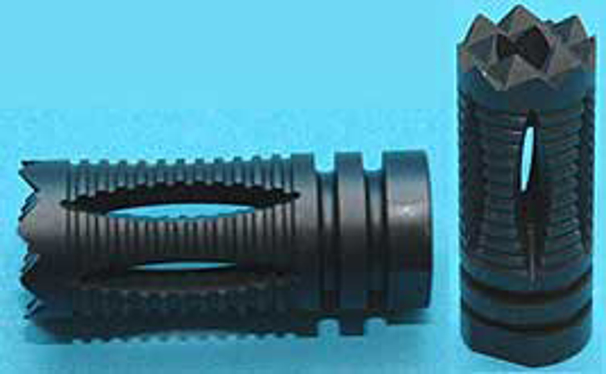 Steel CQB Attacker Flashhider for Airsoft AEG (14mm- Negative  Counter-Clockwise)