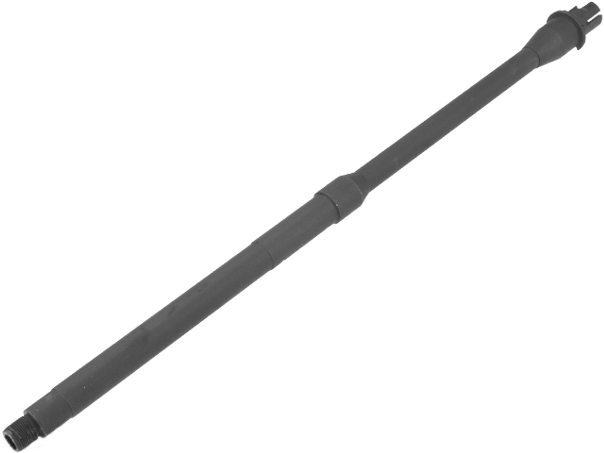 5KU 18" Mid-Length Profile Full Metal Outer Barrel for M4/M16 Series Airsoft AEGs - Black