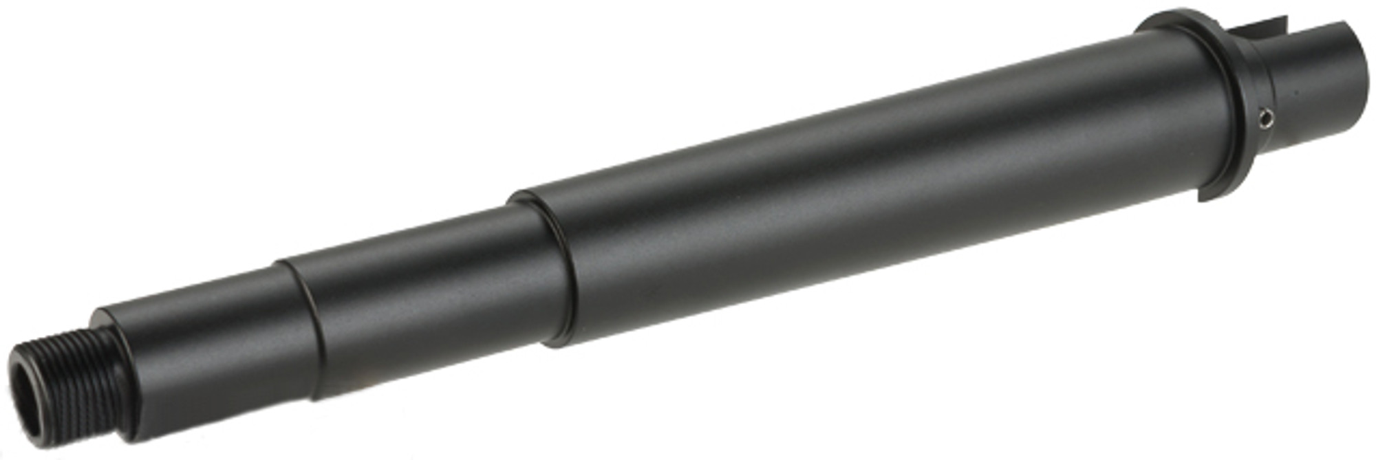 G&P CNC Aluminum Outer Barrel for M4 / M16 Series Airsoft AEG Rifles - 8" URX CW (Black)