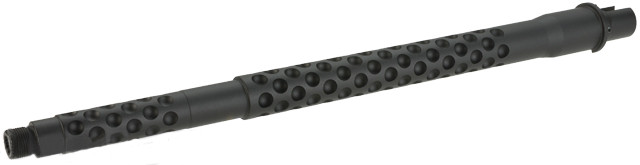 G&P CNC Aluminum Outer Barrel for M4 / M16 Series Airsoft AEG Rifles - 14" URX III Dimple Fluted (Black)