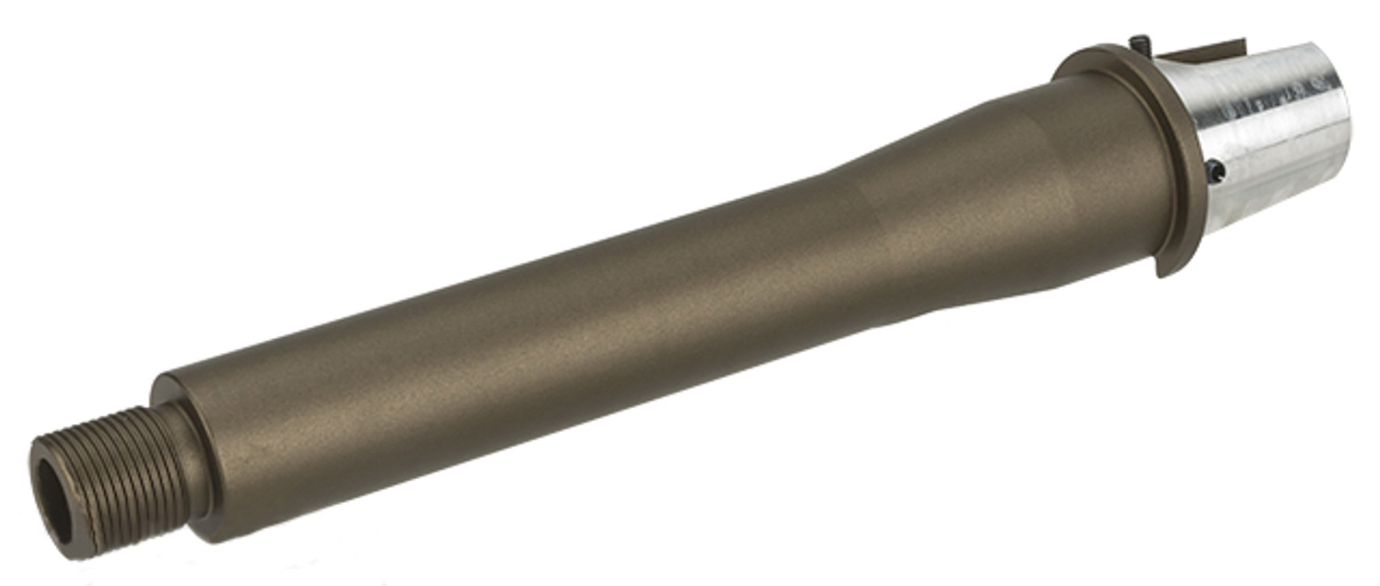 G&P Tapered 6.5" Tank Length CNC Aluminum GP-T Outer Barrel for G&P GP-T AEG Receivers - Sand