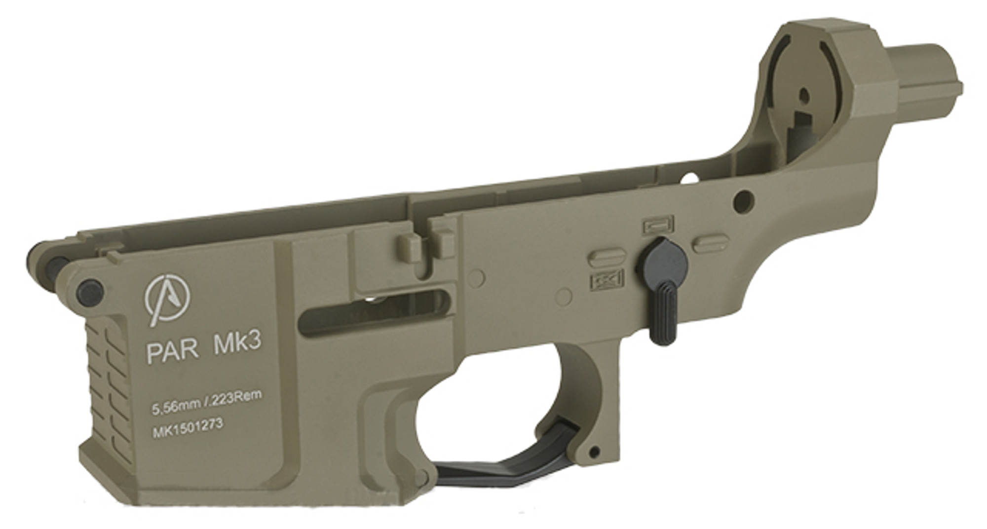 ICS Pro-Arms Armory MK3 Full Metal Aluminum Lower Receiver for Airsoft AEG Rifles - Tan