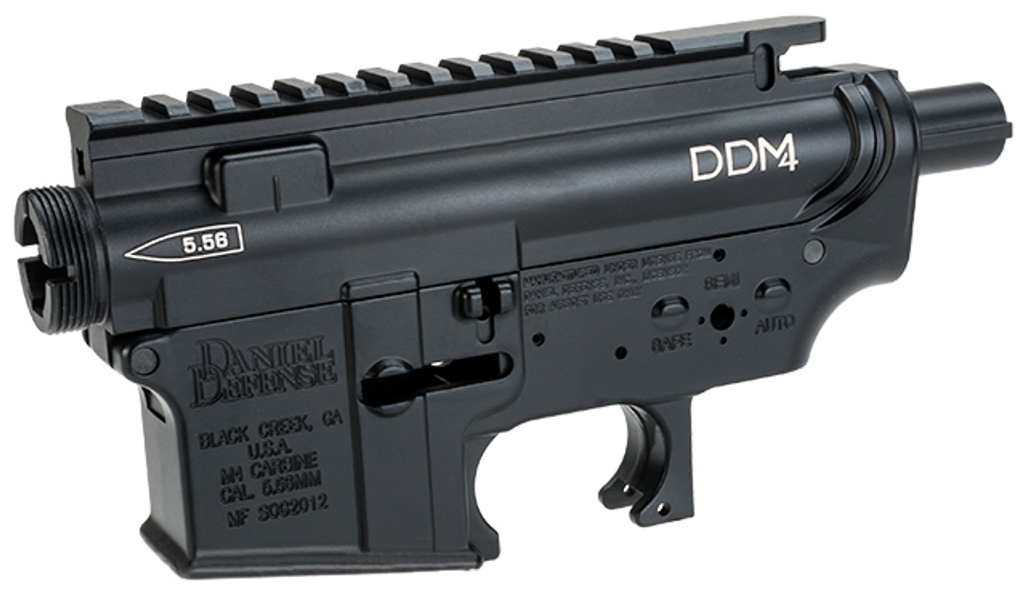 Madbull Licensed Full Metal Daniel Defense Ver. 2 Receiver for M4M16 Airsoft AEGs - Black