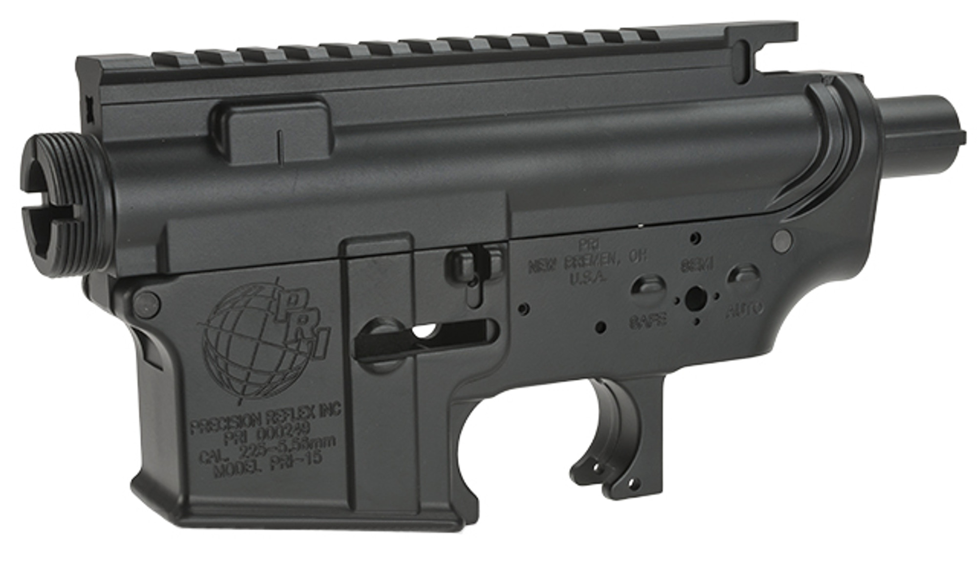 Officially Licensed PRI Version 2 Full Metal Receiver for Airsoft M4M16 AEGs by Madbull - Black