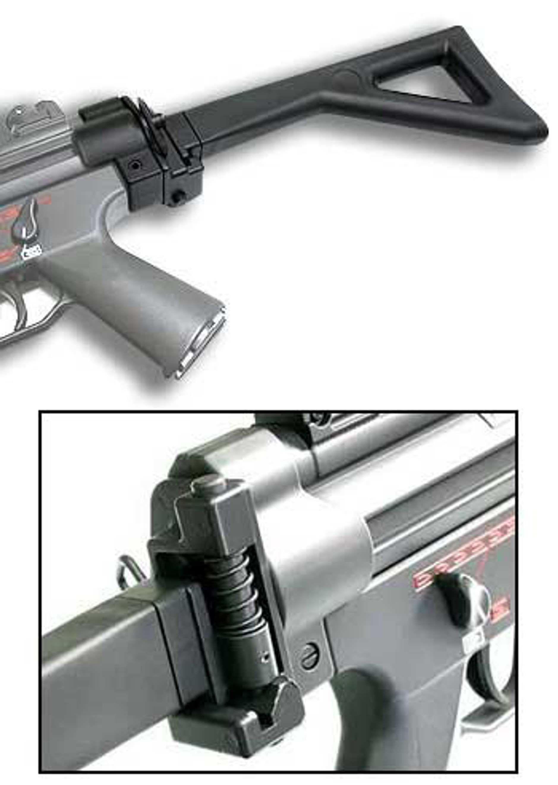ICS Side Folding Stock For MP5 A4 / A5 / SD5 / SD6 series Airsoft AEG Guns