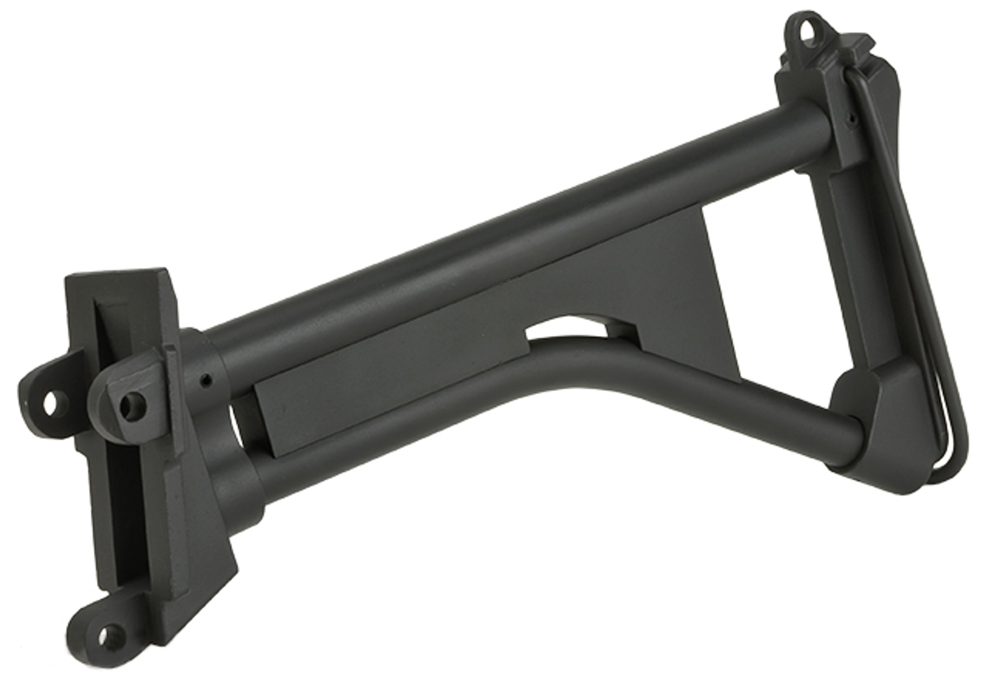 A&K Full Size Metal Skeleton Stock for M249 MK-1 AEG Rifles - Black