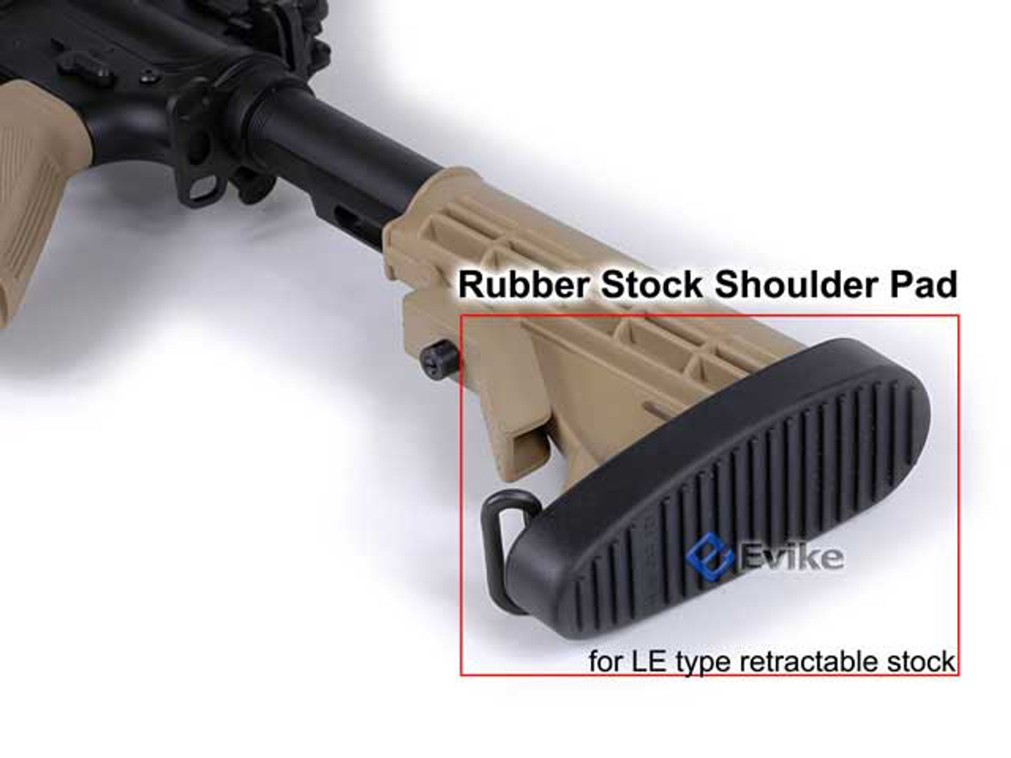 AIM Sports Real Shooter Rubber Stock Shoulder Pad for M4 / CAR-16 LE Stock.