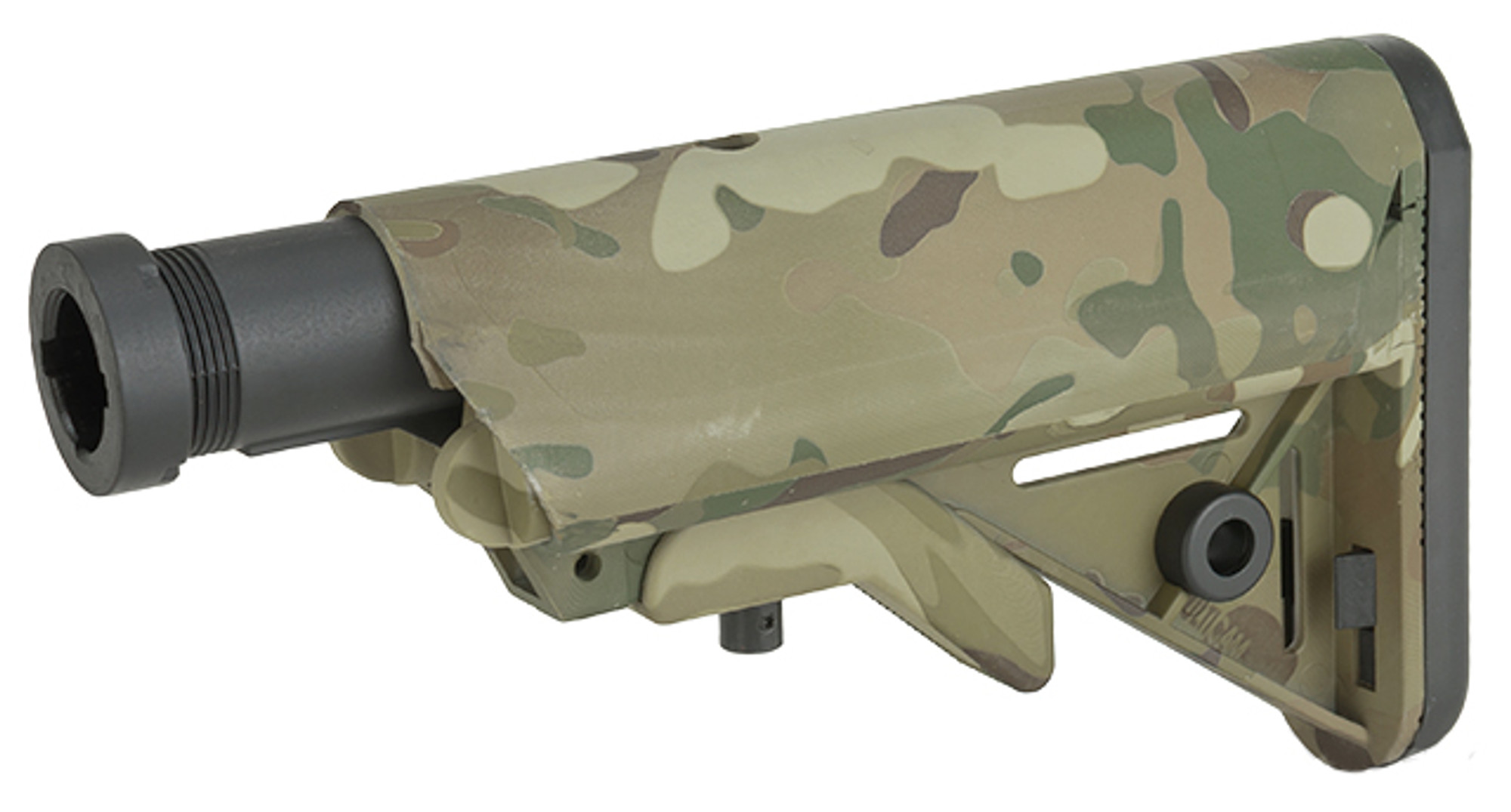 APS Crane Stock With Buffer Tube and QD Sling Adapter - Multicam