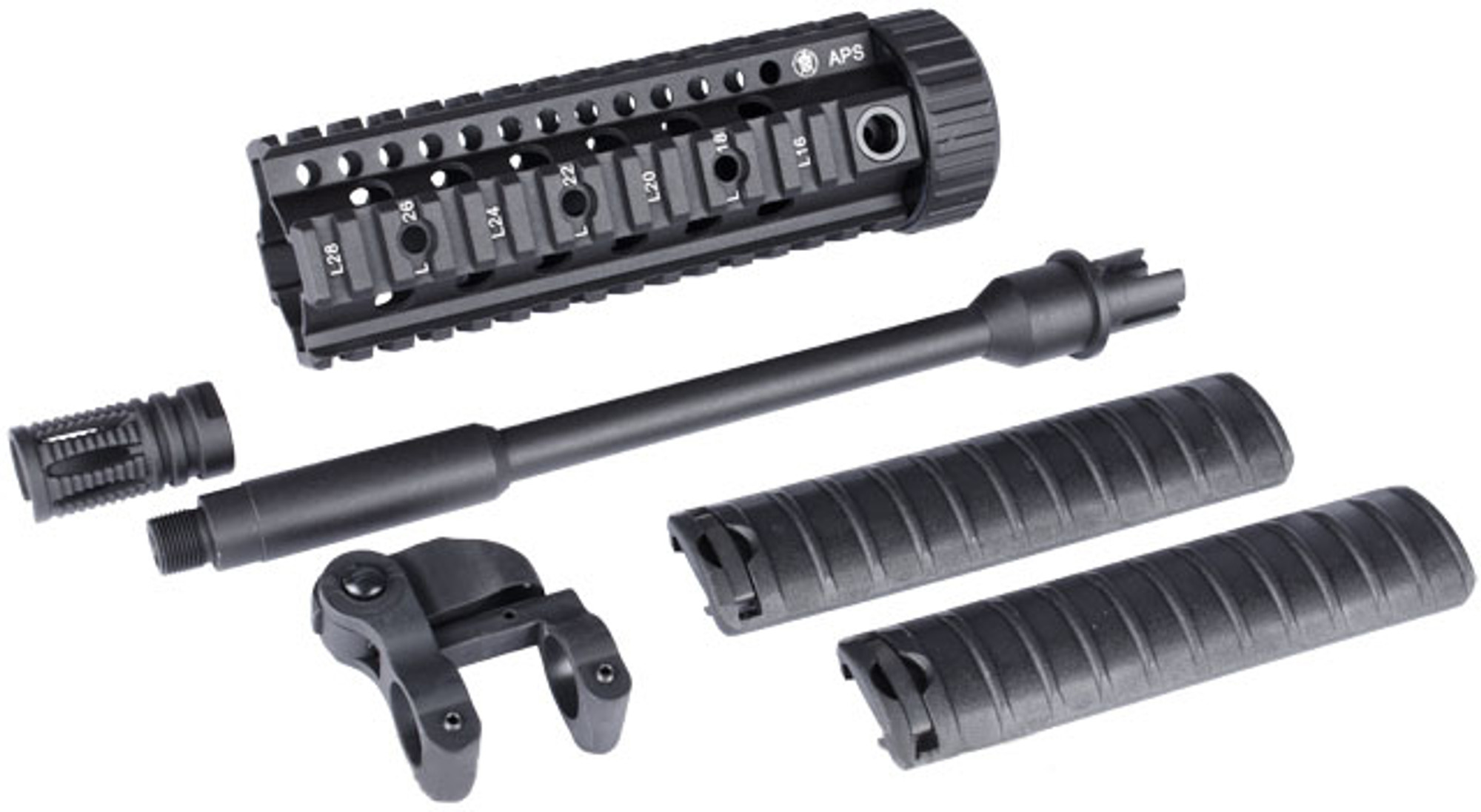 APS Lightweight Free Float "S. Armatus" 7" M4 CQB-R Conversion Kit for M4/M16 Series Airsoft AEG