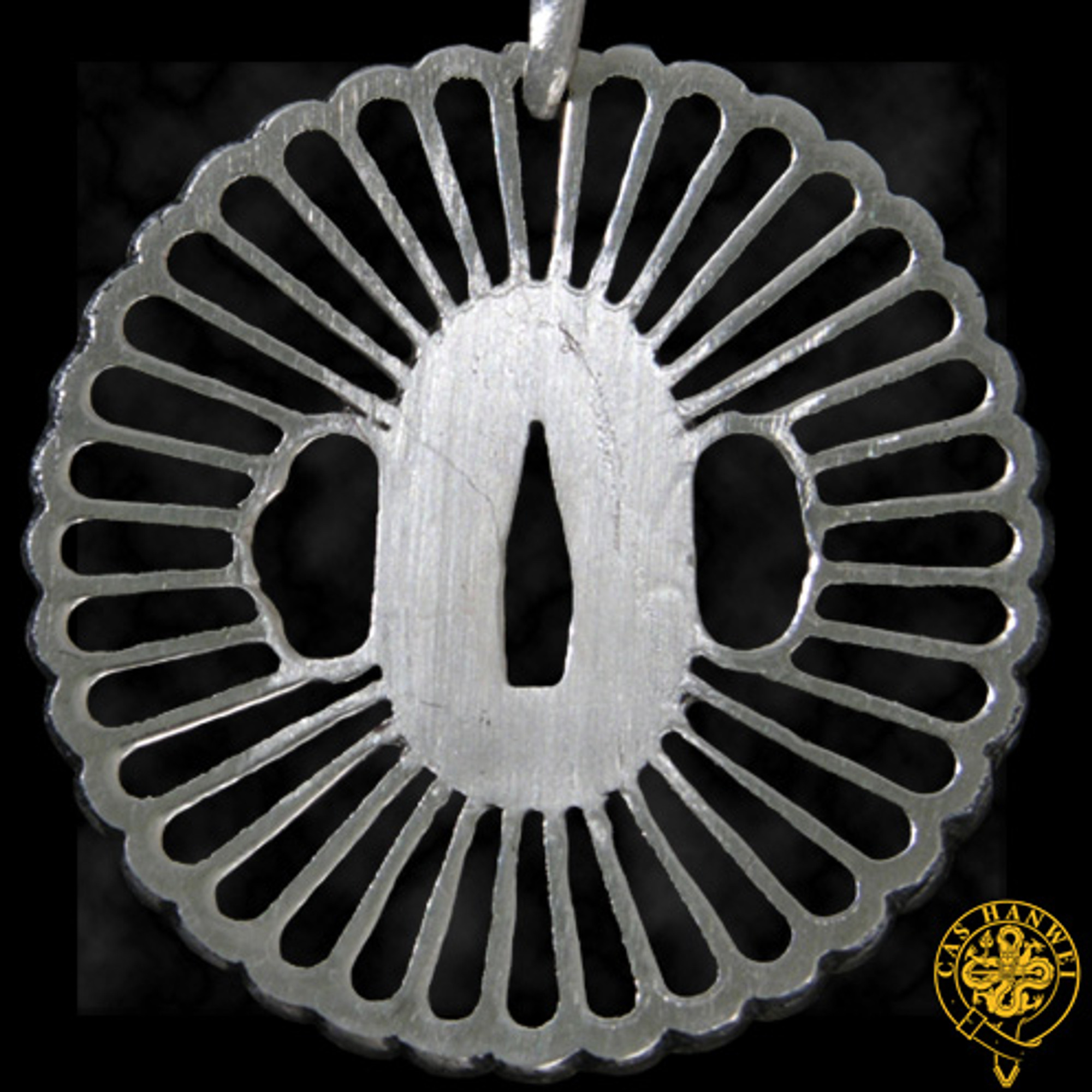 Hanwei PPK Wheel Tsuba Pendant by Paul Chen