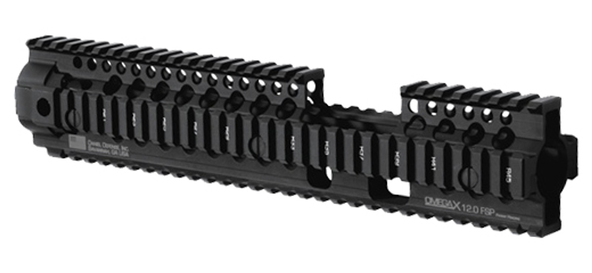 Daniel Defense Licensed Omega X-12" LW RIS for Airsoft AEG by Madbull - Black