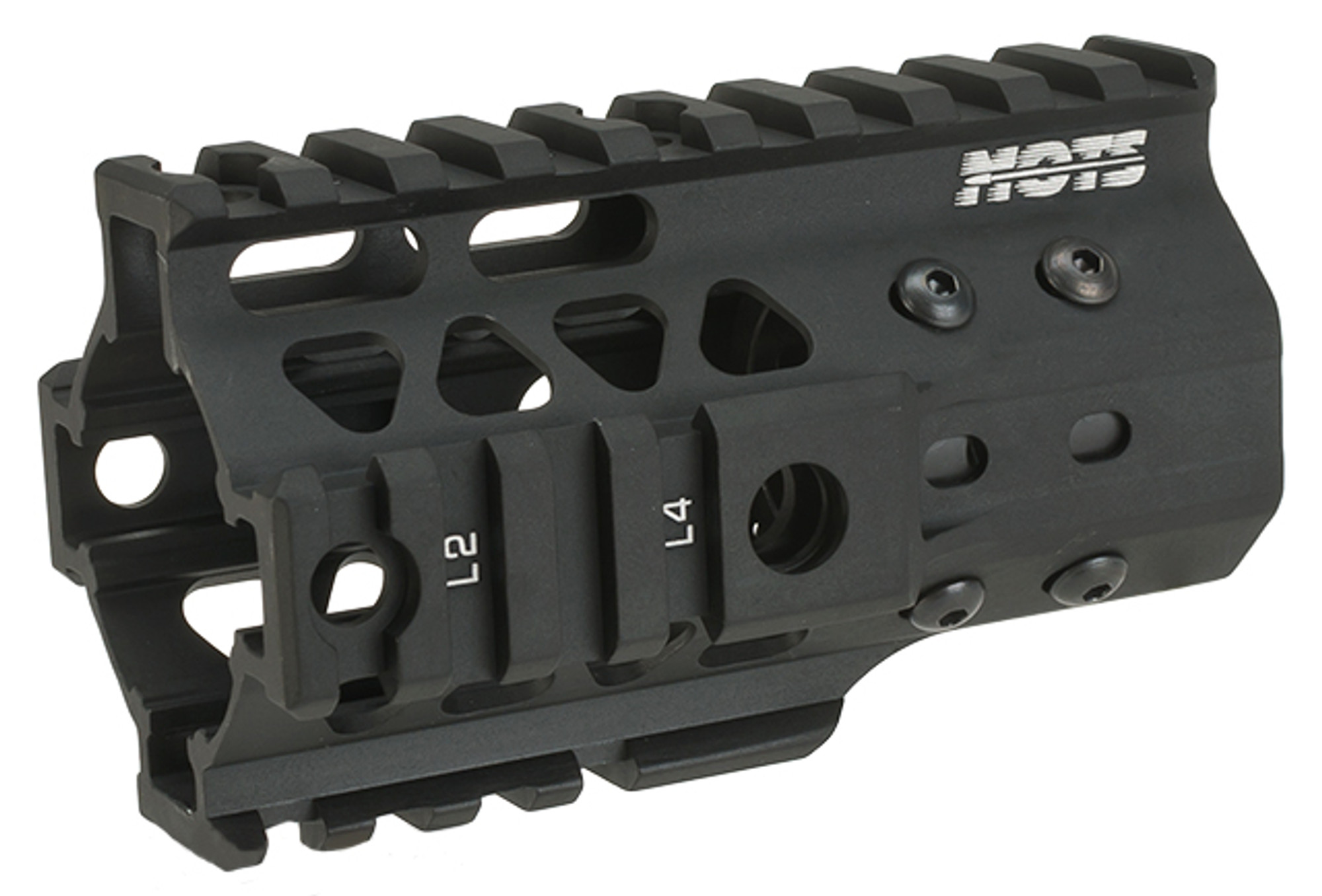 G&P MOTS 4" RAS Rail System for G&P M4 / M16 Series Gas Blowback Airsoft Rifles - Black