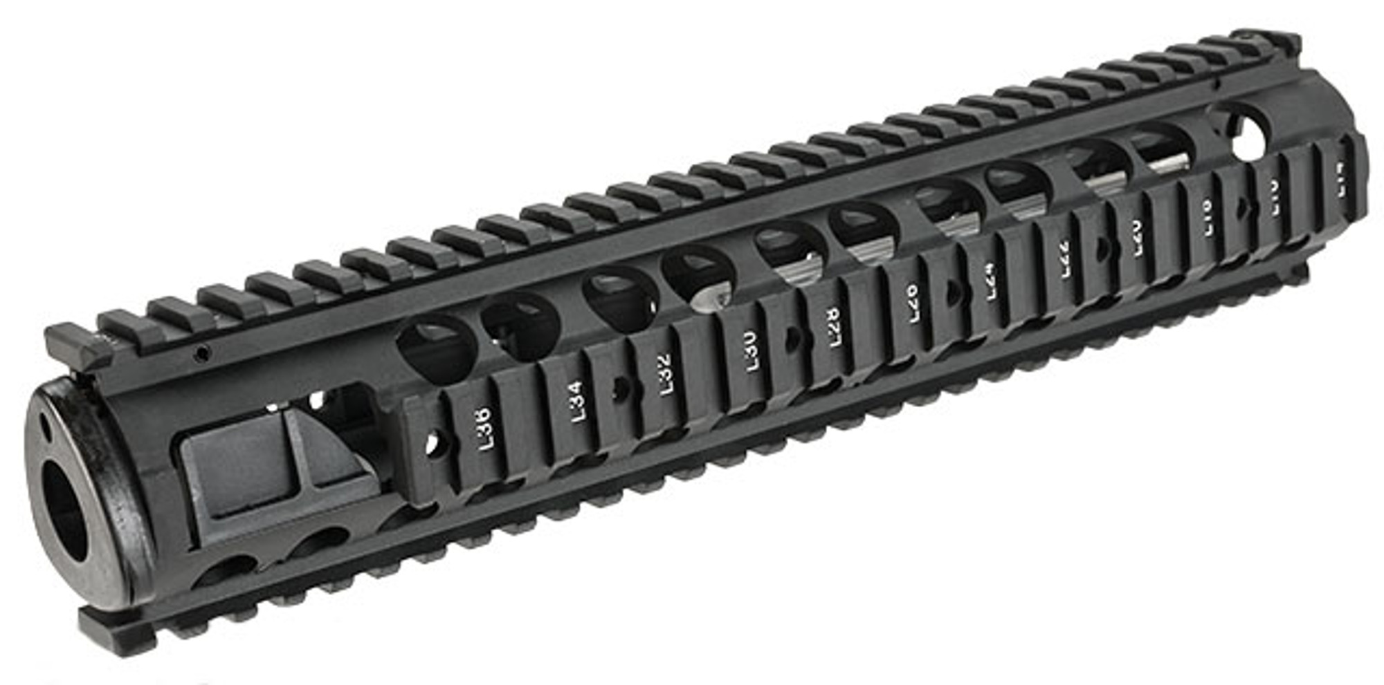 G&P M5 RAS 12" Rail System for M4 / M16 Series Airsoft AEG Rifles - Black