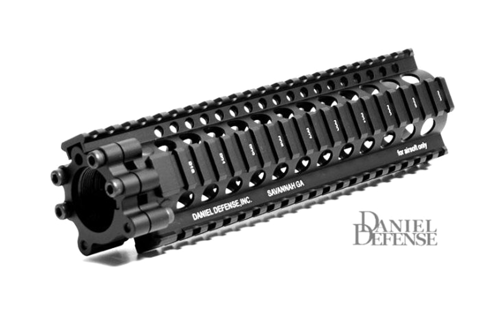 Madbull Daniel Defense Licensed AR15 Lite Rail for M4 Airsoft AEG Rifles (Color: Black / 9")