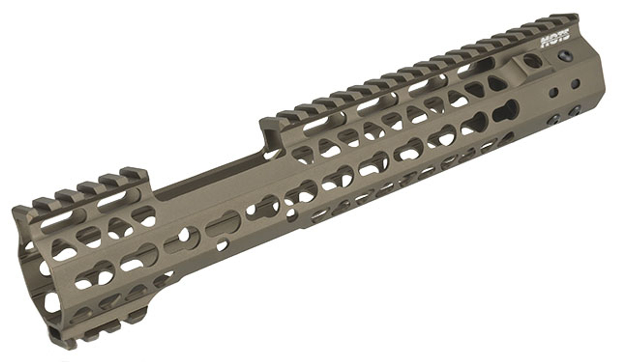 G&P MOTS 12" MRE Keymod Rail System for G&P M4 / M16 Series Gas Blowback Airsoft Rifles - Sand