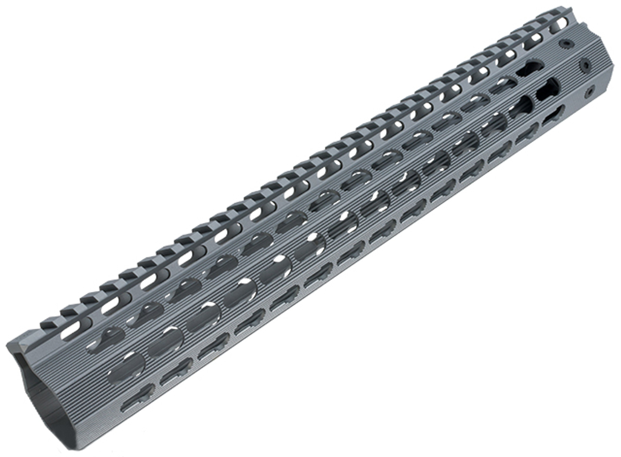 Strike Industries Gen 2. 13" Mega Fins Free Float Drop-In Keymod Handguard for M4 / M16 / AR15 Series Rifles - Grey