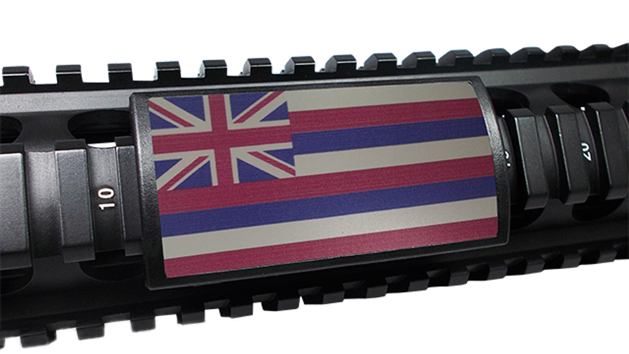Custom Gun Rails (CGR) Large Aluminum Rail Cover - Hawaii State Flag