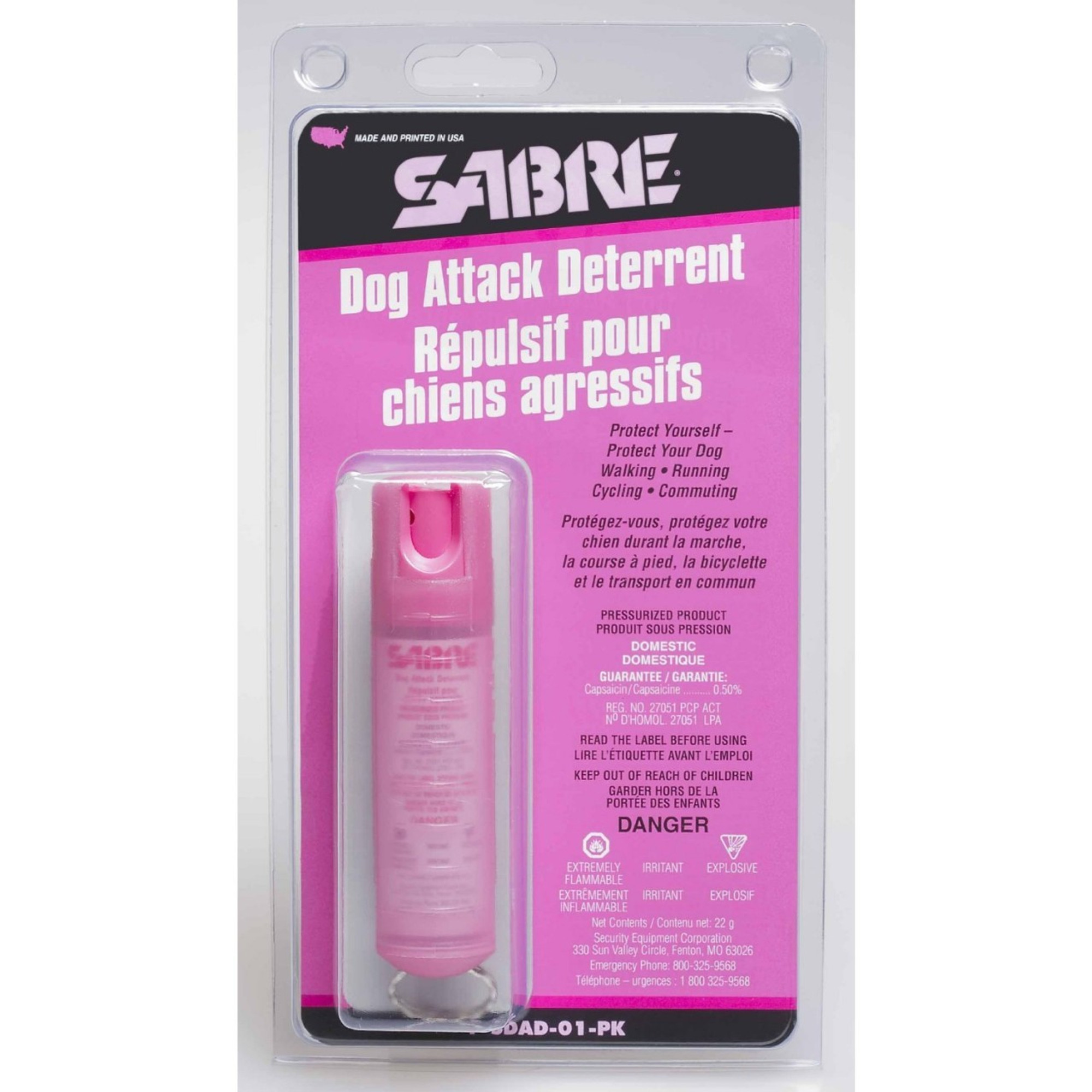 Sabre Dog Repellent - Pepper Spray - Hot Pink