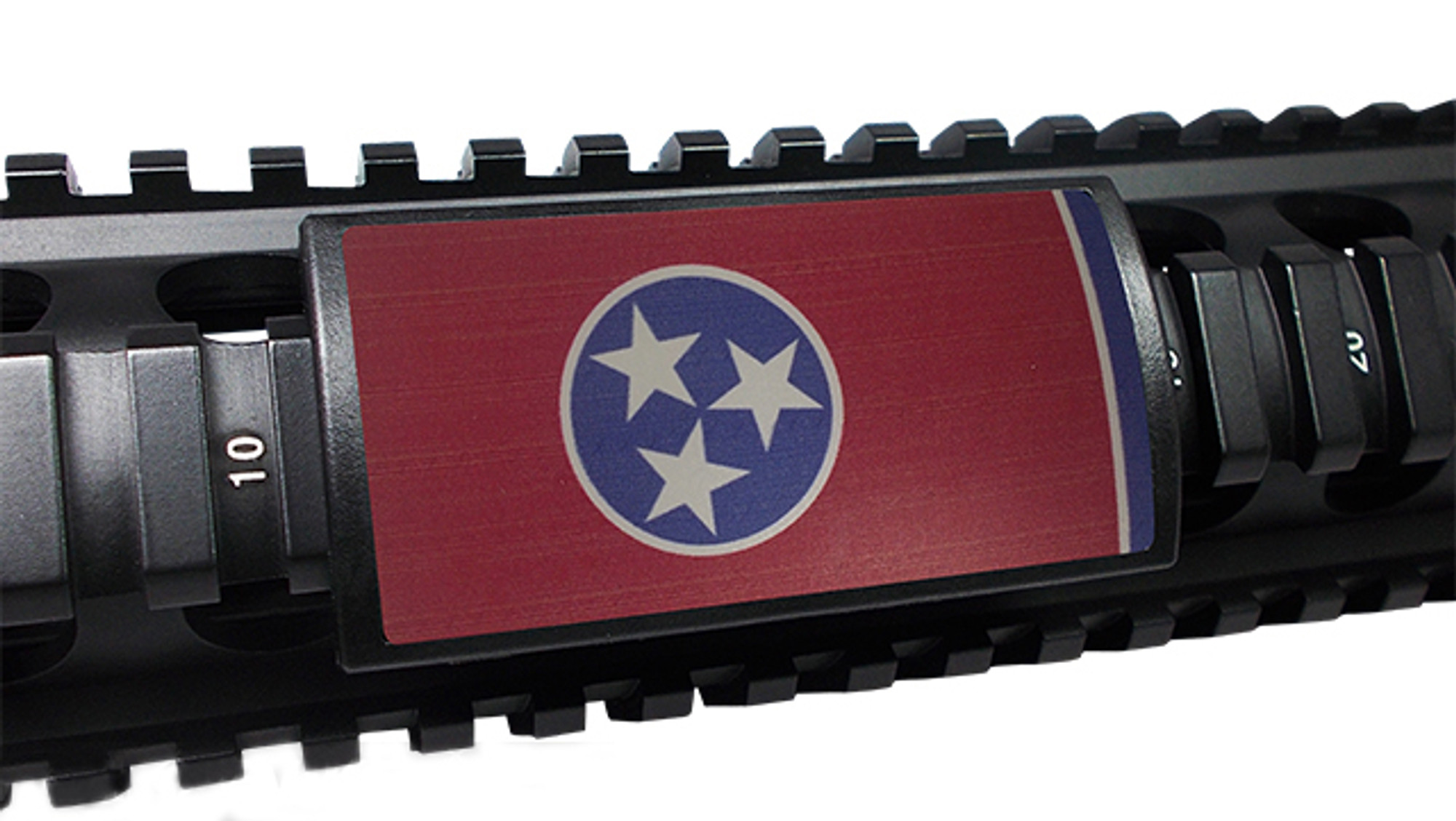Custom Gun Rails (CGR) Large Aluminum Rail Cover - Tennessee State Flag