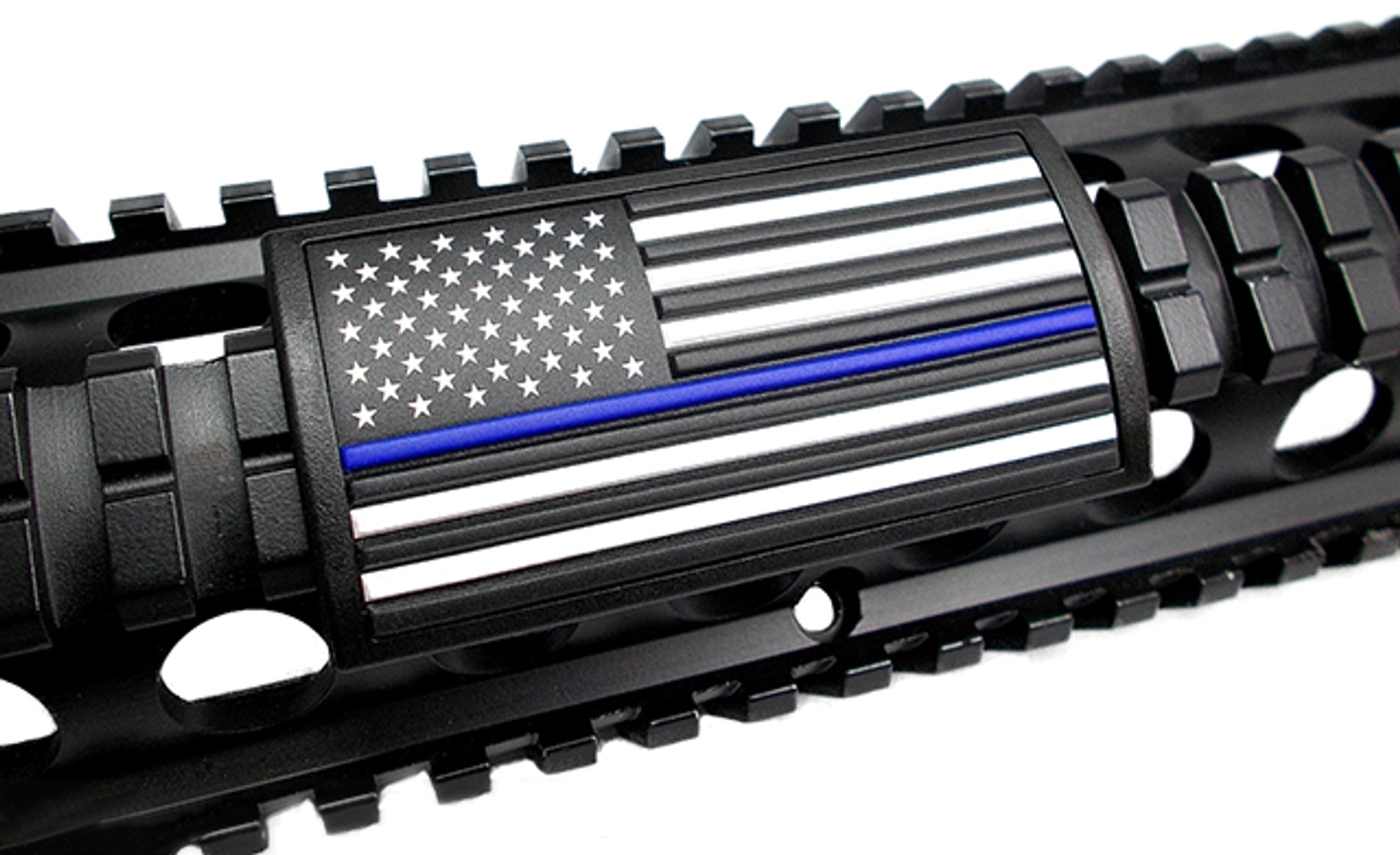 Custom Gun Rails (CGR) Large PVC Grip - U.S. Flag Blue Line (Stars Left)
