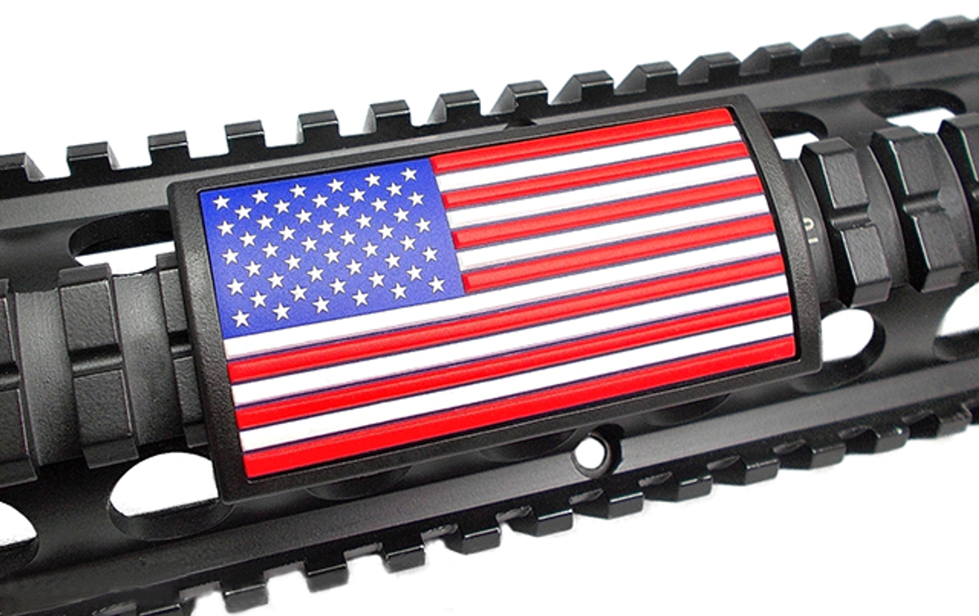 Custom Gun Rails (CGR) Large PVC Grip - U.S. Flag Color (Stars Left)