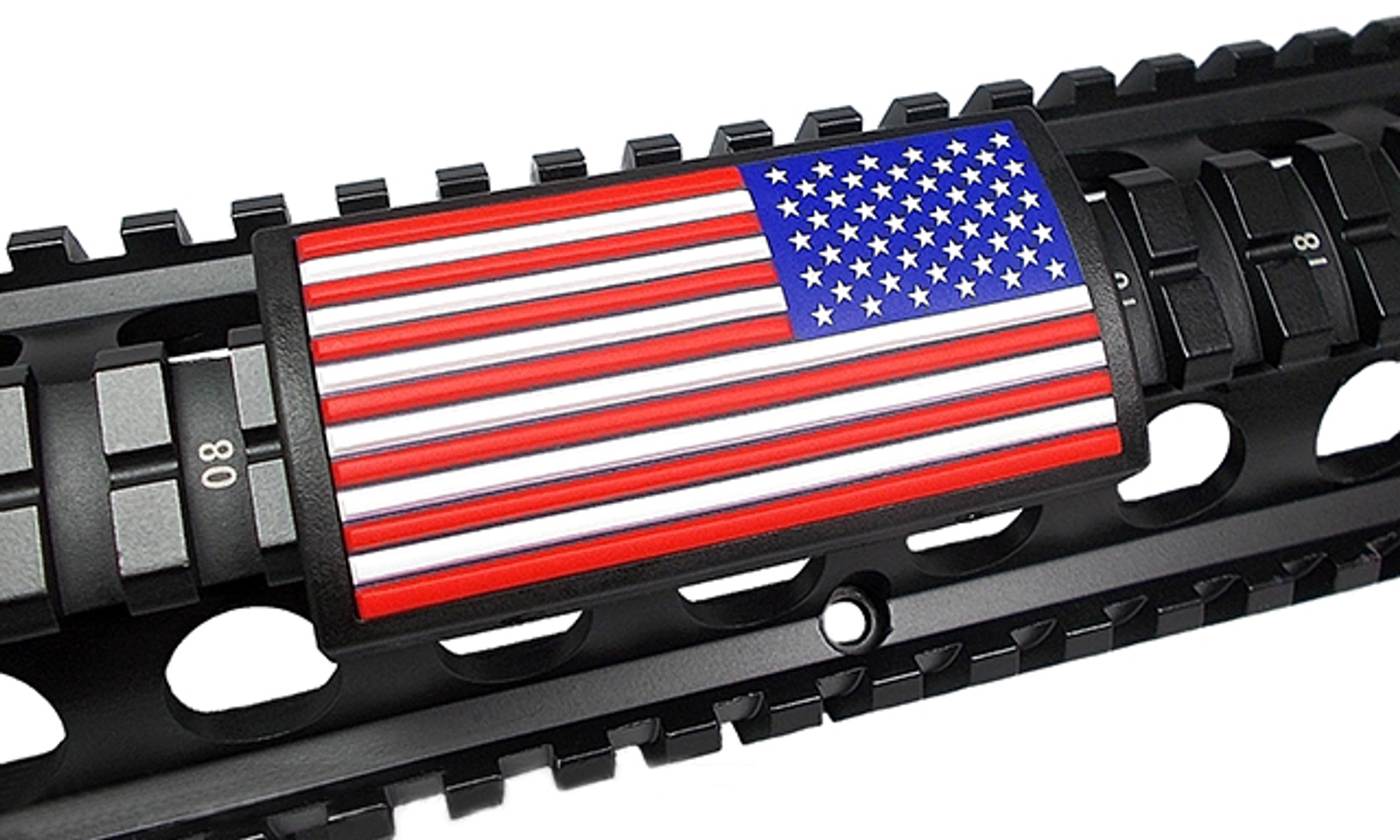 Custom Gun Rails (CGR) Large PVC Grip - U.S. Flag Color (Stars Right)