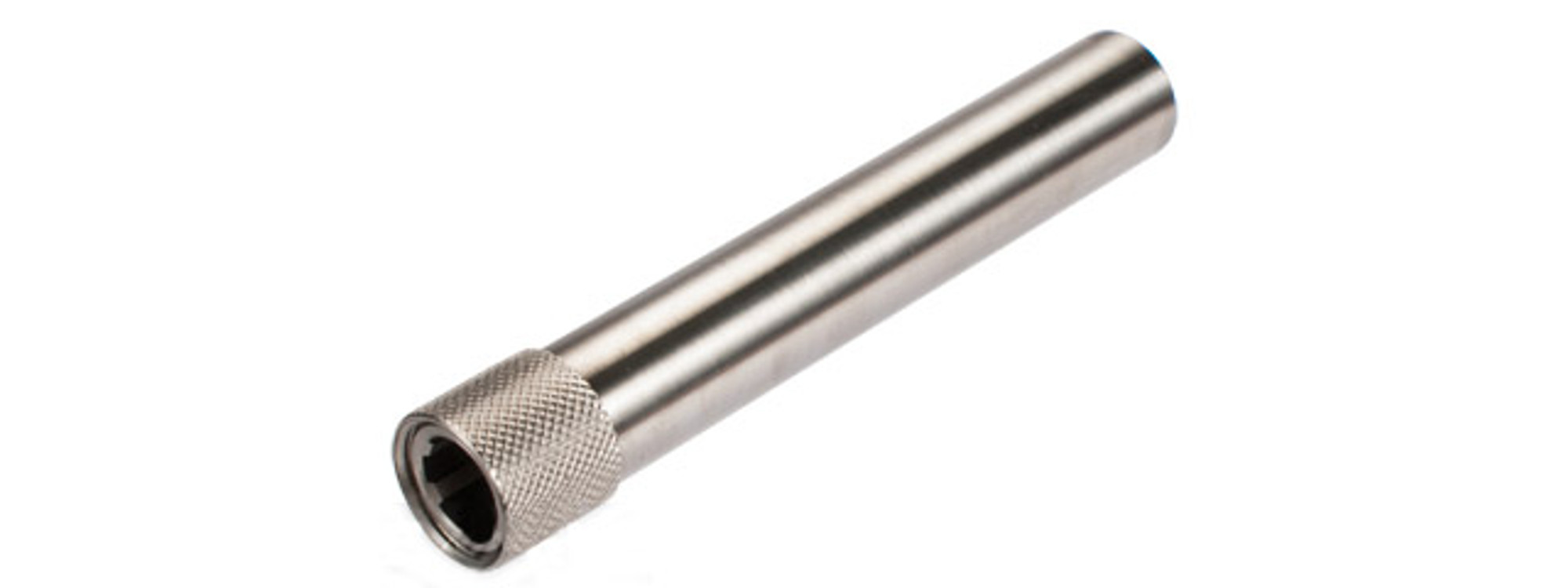 Guarder Threaded Steel Outer Barrel for KJW / TM P226 Airsoft GBB Pistols - Silver / 14mm Positive