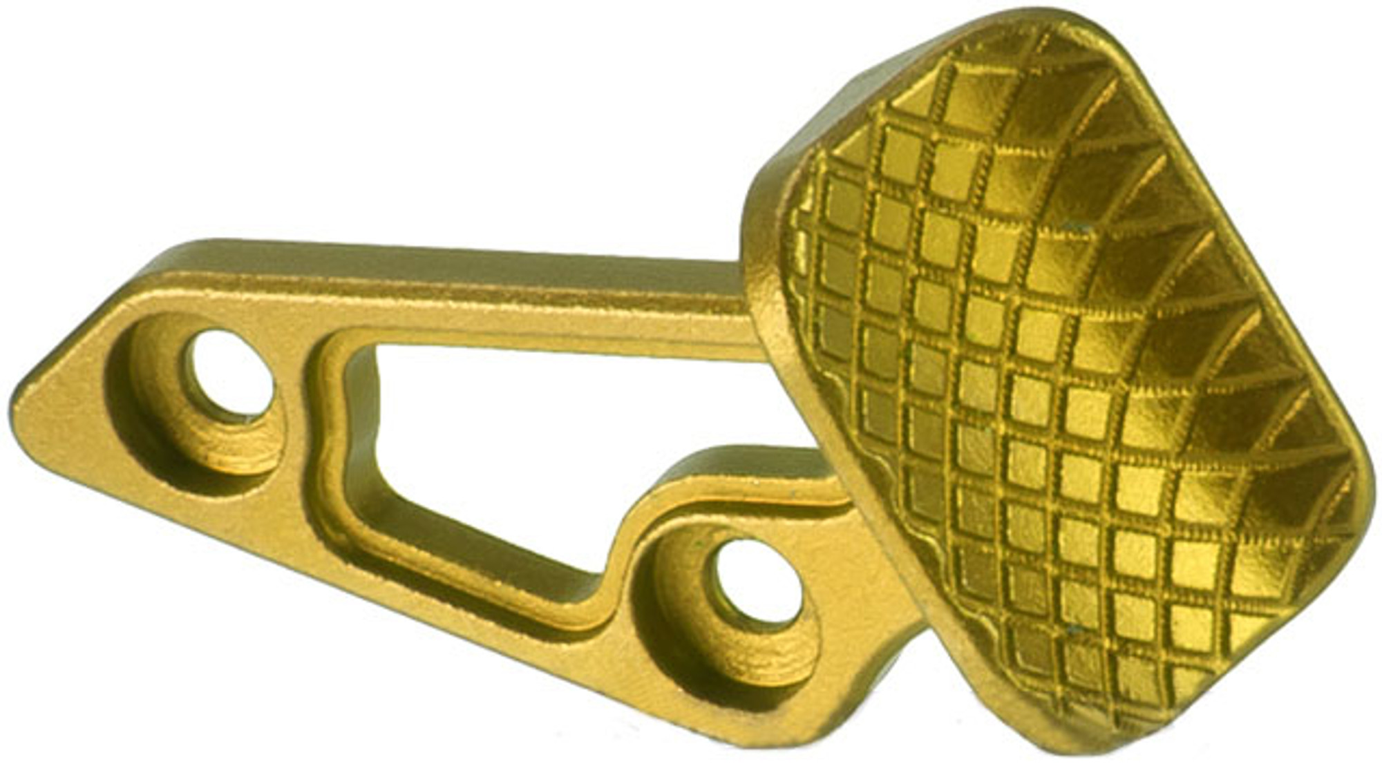 5KU Skidproof Thumb Rest for Tokyo Marui Hi-Capa Gas Powered Airsoft Pistols - Gold (Left Hand Version)