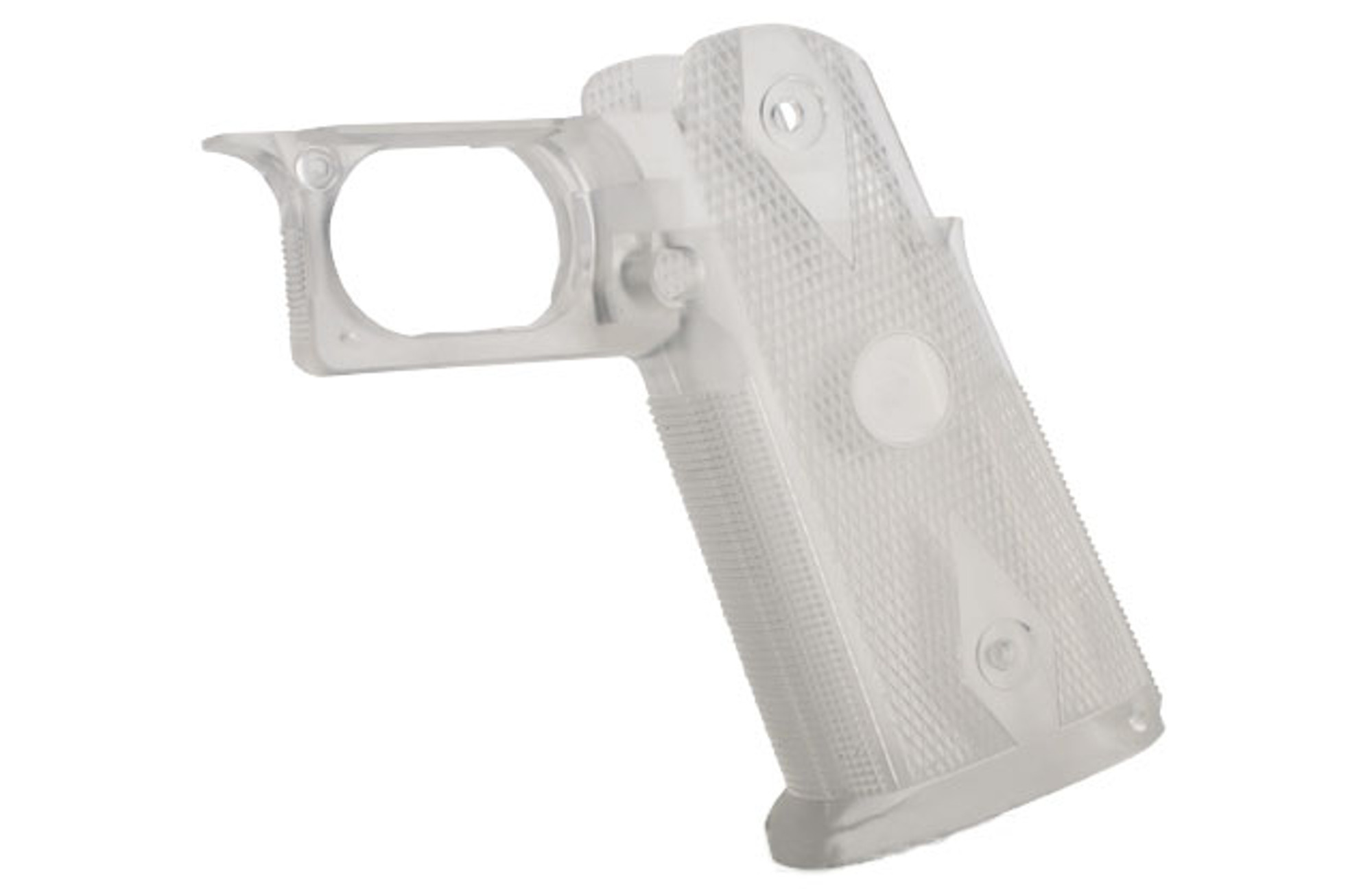 Custom IPSC Grip for HICAPA Series Airsoft Gas Blowback Pistols - Clear